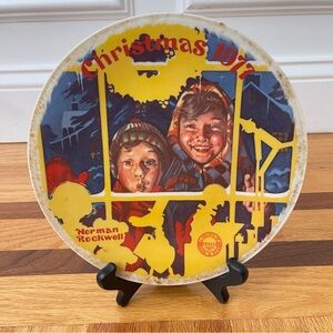 Norman Rockwell Collectible Christmas 1977 Plate‎